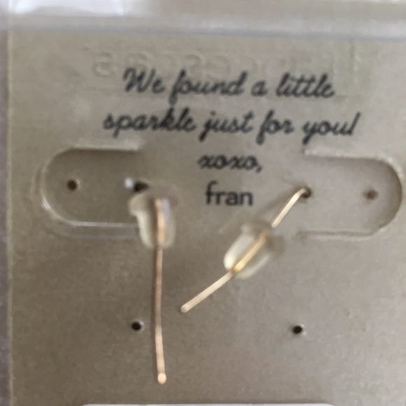 Textured Gold Earrings - Picture 3 of 4